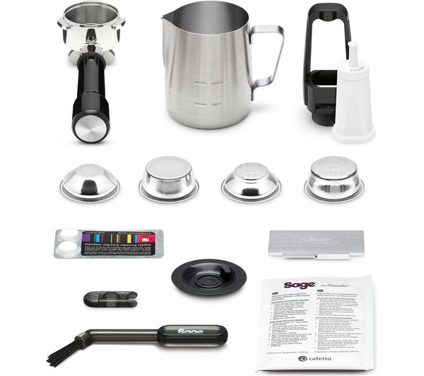 Sage The Barista Touch Impress Bean to Cup Espresso Coffee Machine Black Stainless Steel | SES882BST4GUK1