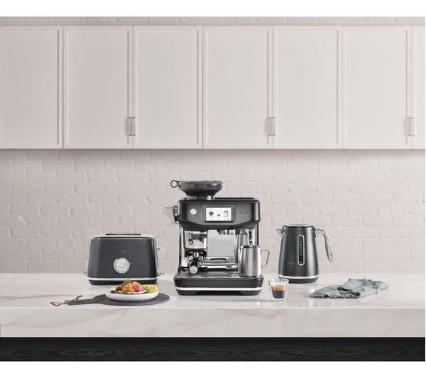 Sage The Barista Touch Impress Bean to Cup Espresso Coffee Machine Black Stainless Steel | SES882BST4GUK1
