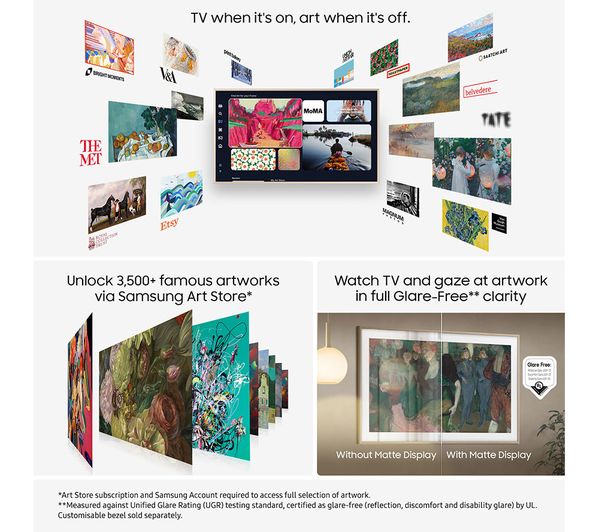 Samsung 50" The Frame QLED 4K Smart TV | QE50LS03FAUXXU