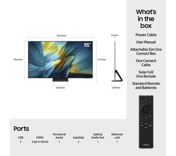 Samsung S95F 55" 4K Ultra HD HDR OLED Smart TV (2025) | QE55S95FATXXU