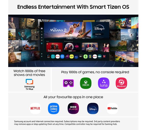 Samsung U8000F 55" Crystal UHD Smart TV (2025) | UE55U8000FKXXU