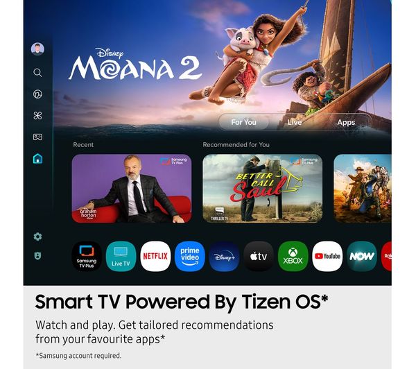Samsung U8000F 50" Crystal UHD Smart TV (2025) | UE50U8000FKXXU