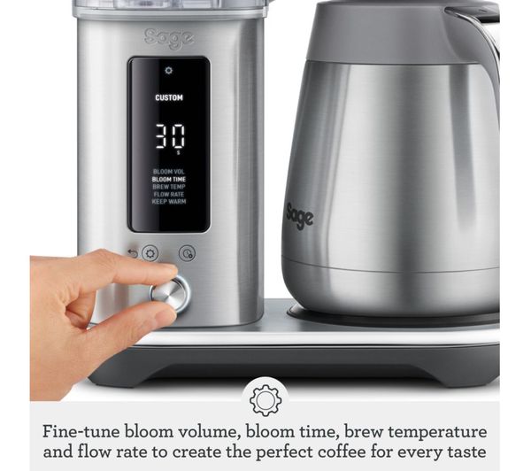 SAGE The Luxe Brewer SDC465 Filter Coffee Machine Silver | SDC465BSS4GUK1