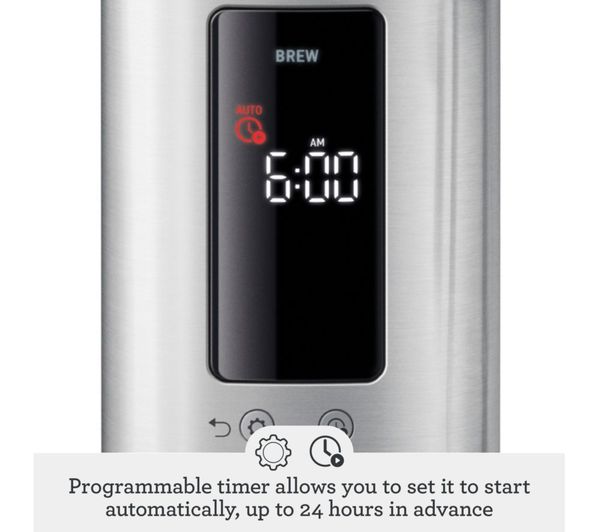 SAGE The Luxe Brewer SDC465 Filter Coffee Machine Silver | SDC465BSS4GUK1