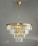 Rhapsody 6 Light Chandelier Crystal and Natural Brass-RHA0633 thumbnail 1