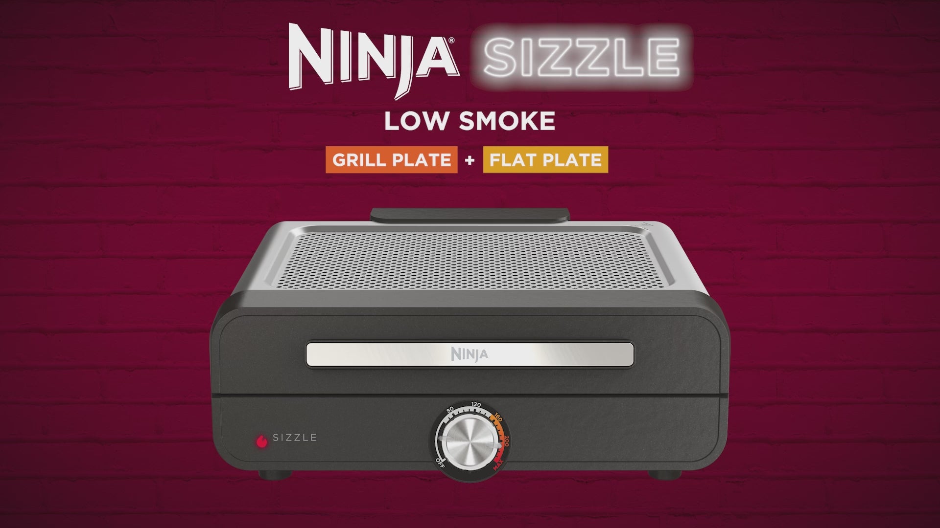 Ninja Sizzle Indoor Grill & Flat Plate | GR101UK