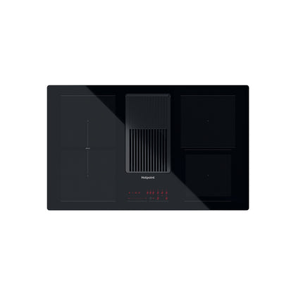 Hotpoint 83cm Vented Induction Hob with MyMenu Black | PVH 92 B K/F KIT