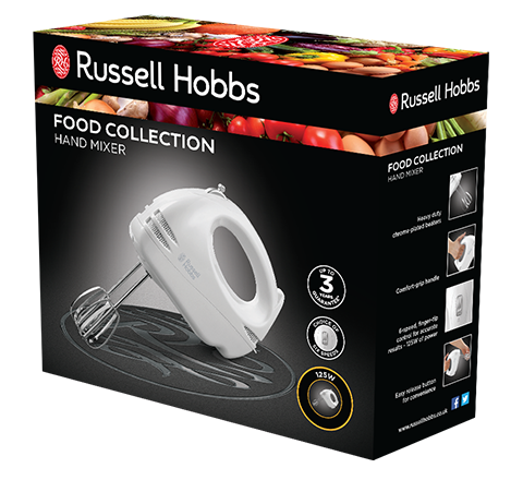 Russell Hobbs Food Collection Hand Mixer White | 14451