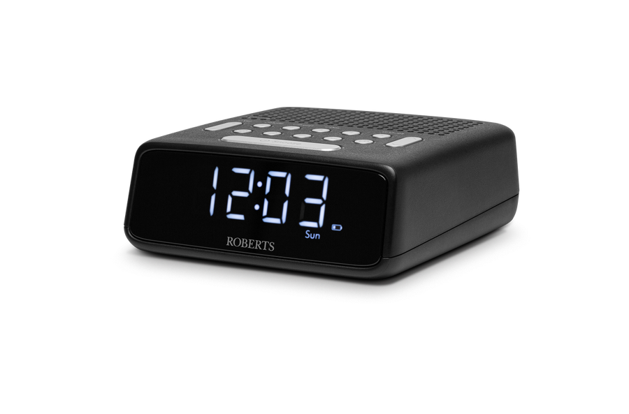 Roberts FM Alarm Clock Radio In Black | ORTUSFMBK