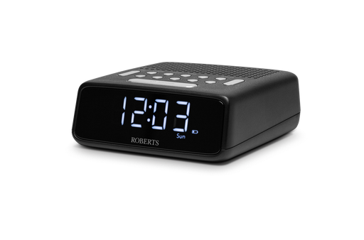 Roberts FM Alarm Clock Radio In Black | ORTUSFMBK