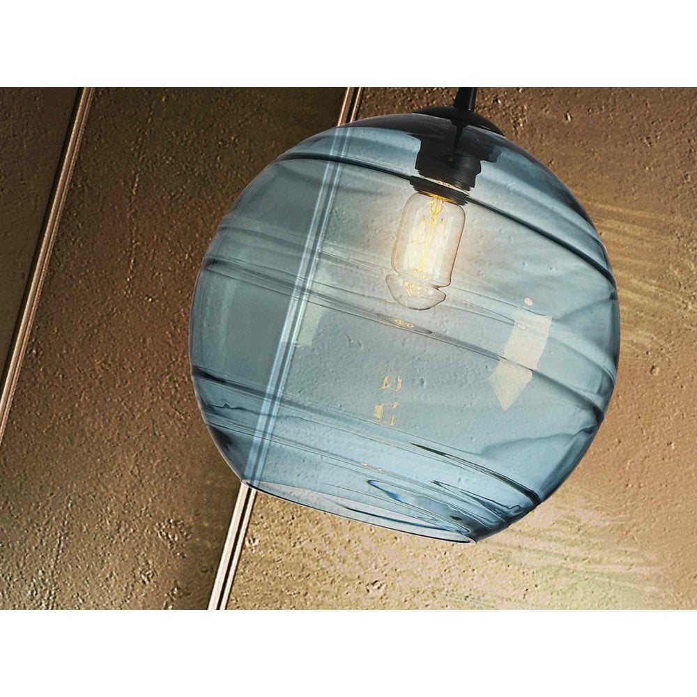 Schuller Geos Pendant 1 Light Blue Glass | 197137
