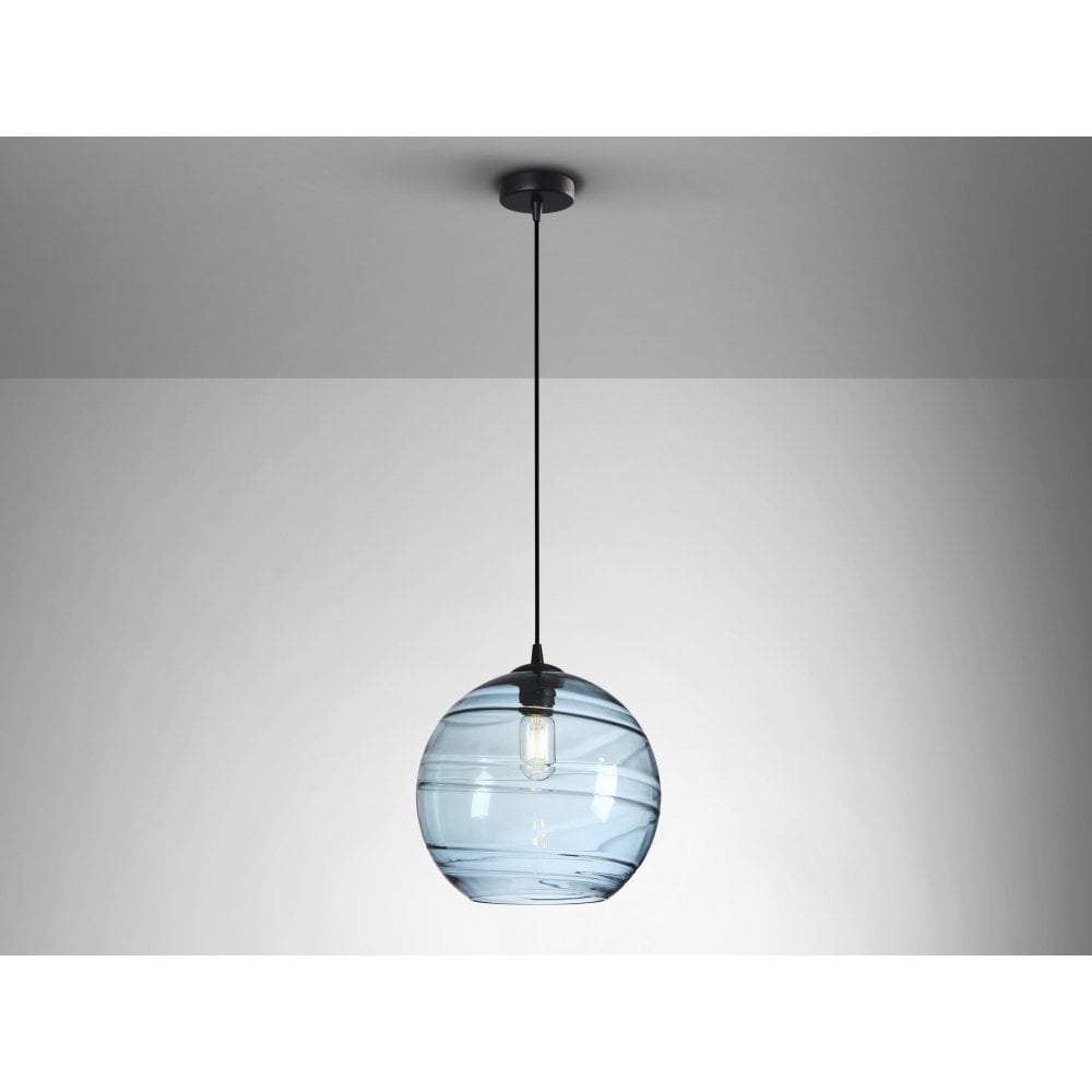 Schuller Geos Pendant 1 Light Blue Glass | 197137