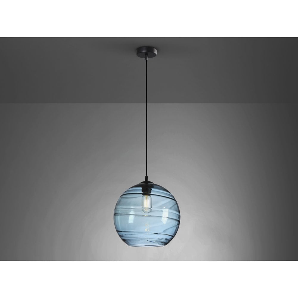 Schuller Geos Pendant 1 Light Blue Glass | 197137