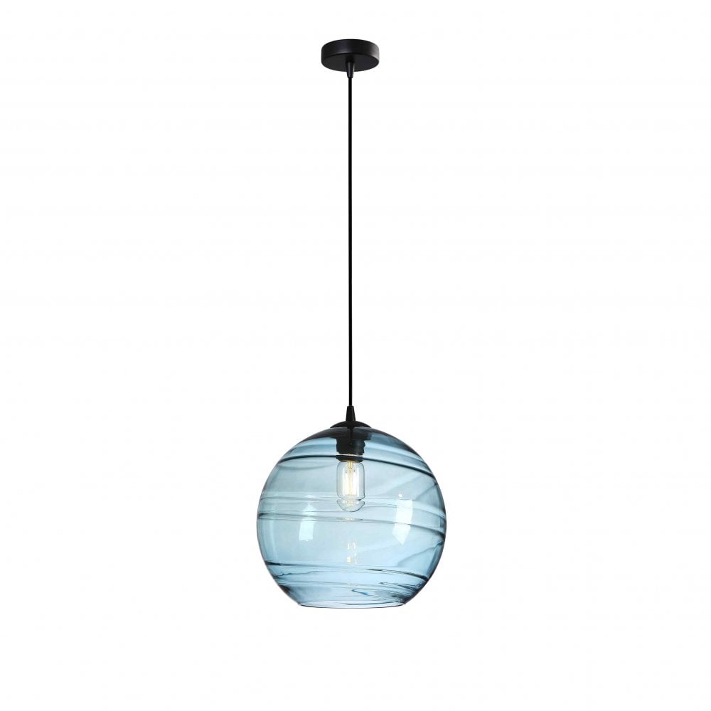 Schuller Geos Pendant 1 Light Blue Glass | 197137