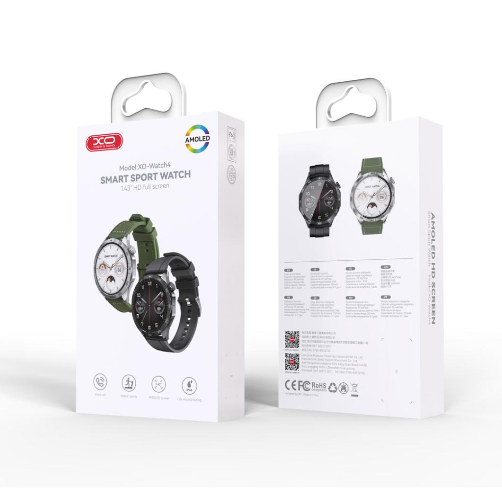 XO Watch 4 Sports Smart Watch Black | XO-WATCH4B