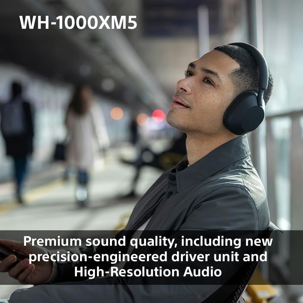 Sony Over-Ear Wireless Bluetooth Headphone Silver | WH1000XM5SCE7