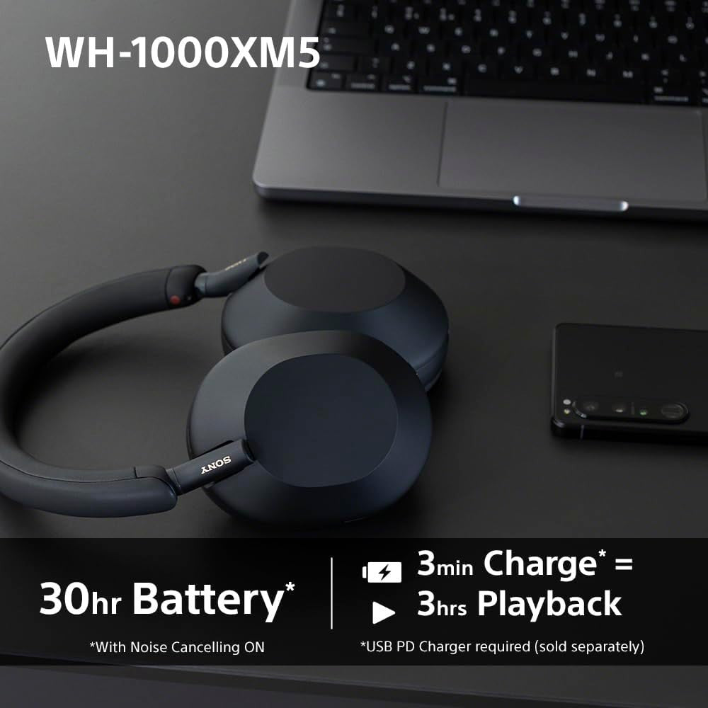 Sony Over-Ear Wireless Bluetooth Headphone Silver | WH1000XM5SCE7