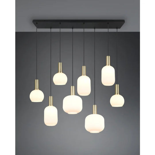 Trio Diva Pendant Light, 8-Light Sources Brass | 319800808