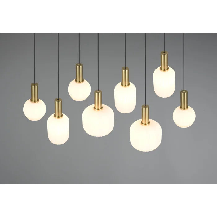 Trio Diva Pendant Light, 8-Light Sources Brass | 319800808