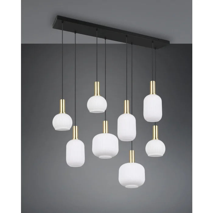 Trio Diva Pendant Light, 8-Light Sources Brass | 319800808