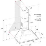 Indesit 60cm Pyramid Hood in Stainless Steel | UHPM 6.3F CS X/1 thumbnail 5