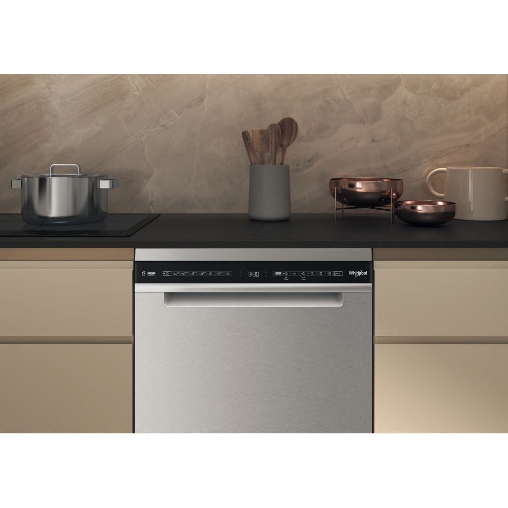 Whirlpool Freestanding 15 Place Maxi Space Dishwasher Inox l W7FHS51XUK