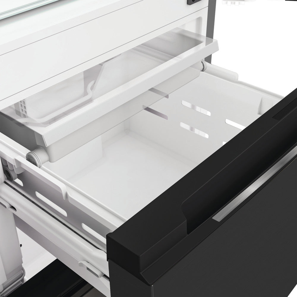 Whirlpool Dual No Frost 3 Door Fridge Freezer with 6th Sense Dark Inox | WHKF6352XBR5UK