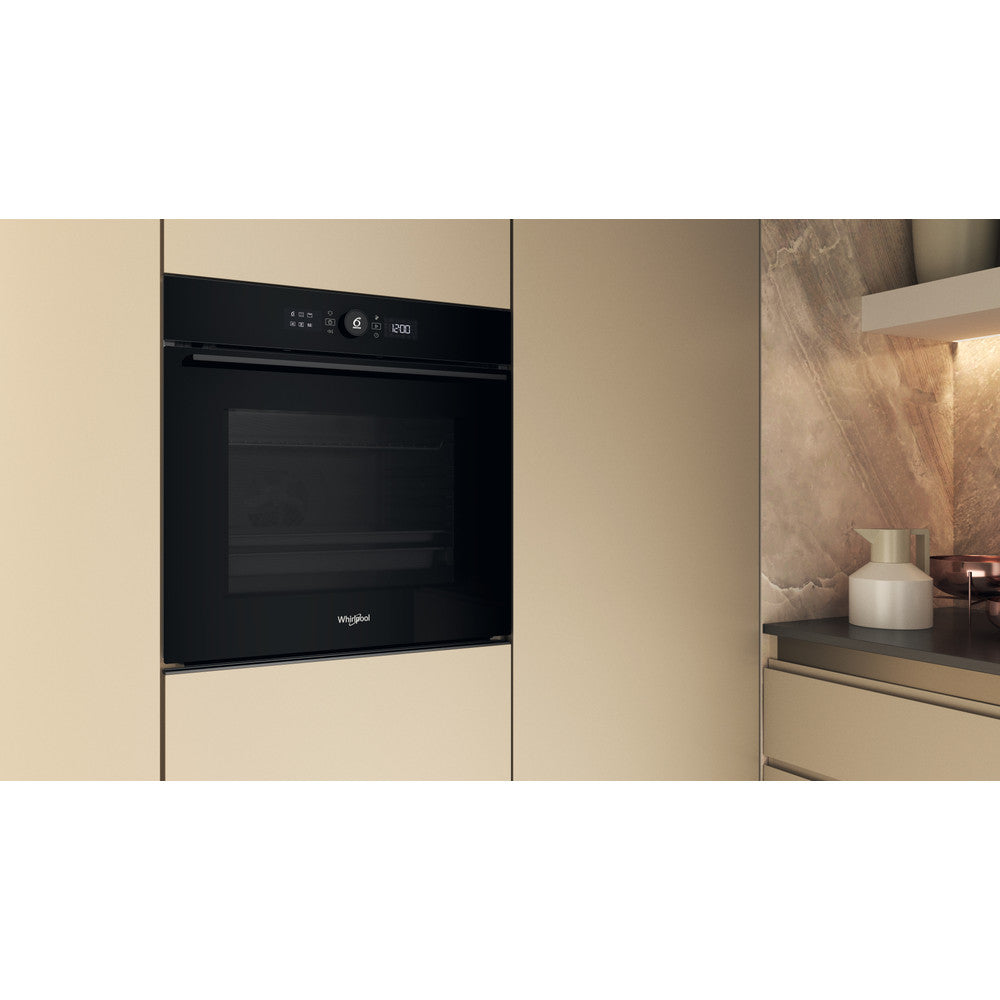 Whirlpool 6th Sense Pyroclean Single Oven Black | WOI5S8PM1BA