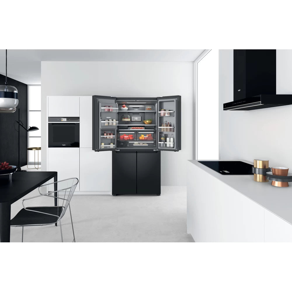 Whirlpool 90cm American Fridge Freezer Black | WQ9IF01BXUK