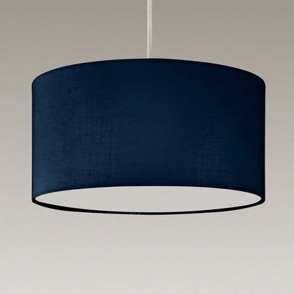 Lucia Ceiling Pendant Shade in Navy with Diffuser- L30LUCIANVY/PEN