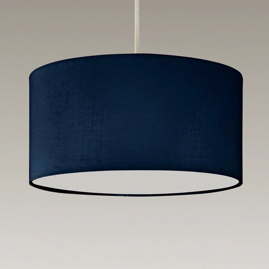 Lucia Ceiling Pendant Shade in Navy with Diffuser- L30LUCIANVY/PEN