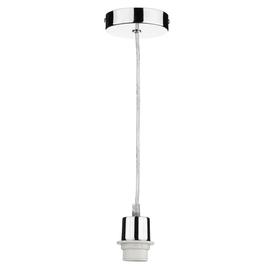 1 Light Polished Chrome E27 Suspension with Clear Cable SP65