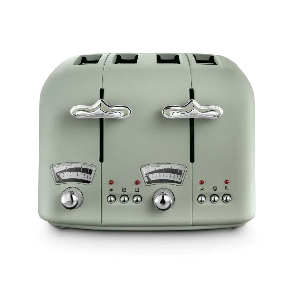 DeLonghi Argento 4 Slice Peppermint Green Toaster | CT04GR - Peter Murphy Lighting & Electrical Ltd