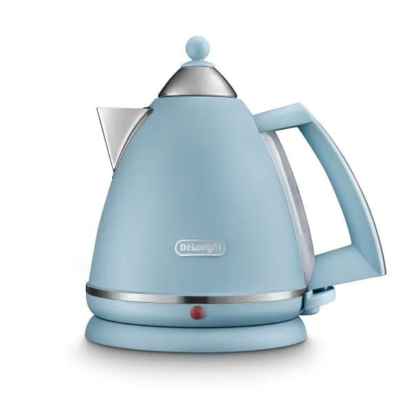 Delonghi Argento 3kw, 1.7Ltr Metal Cordless Kettle - Blue | KBX3016.AZ - Peter Murphy Lighting & Electrical Ltd