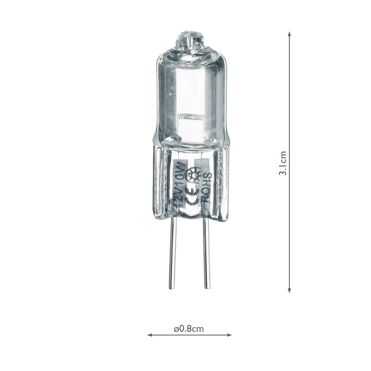 10W 12V G4 HALOGEN LAMP 3 PACK - Peter Murphy Lighting & Electrical Ltd