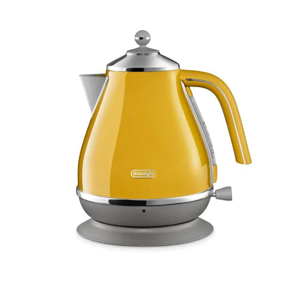 Delonghi, Icona Capitals, Yellow Kettle, KBOC3001Y - Peter Murphy Lighting & Electrical Ltd