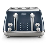 DeLonghi, Icona Capitals, 4 Slice Toaster, Blue, CTOC4003BL thumbnail 1