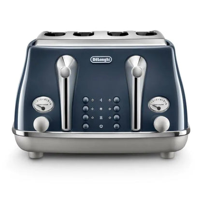 DeLonghi, Icona Capitals, 4 Slice Toaster, Blue, CTOC4003BL