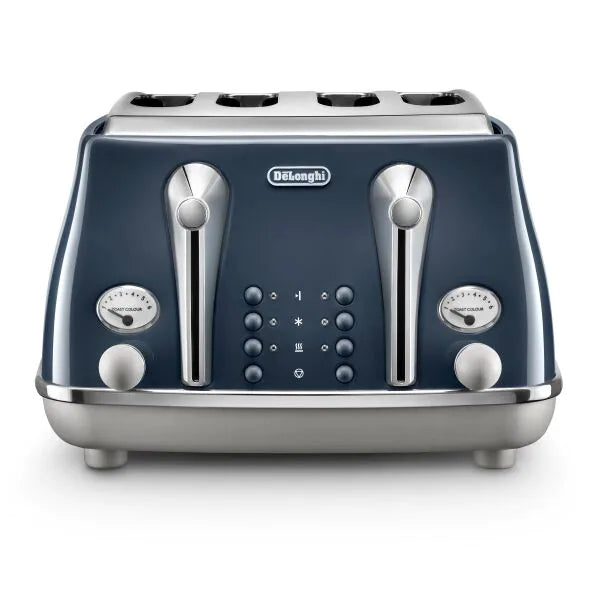 DeLonghi, Icona Capitals, 4 Slice Toaster, Blue, CTOC4003BL