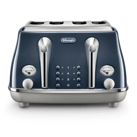 DeLonghi, Icona Capitals, 4 Slice Toaster, Blue, CTOC4003BL