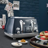 DeLonghi, Icona Capitals, 4 Slice Toaster, Blue, CTOC4003BL thumbnail 4