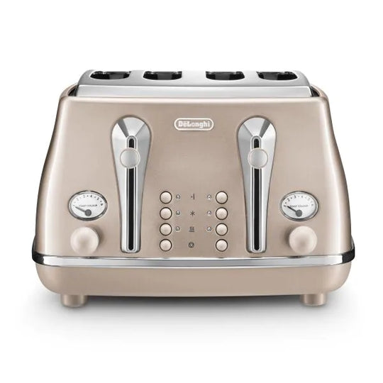 DeLonghi, Icona, 4-Slice Toaster, Beige, CTOT4003BG