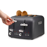 DeLonghi Argento 4 Slice Silva Grey Toaster | CT04GY thumbnail 2