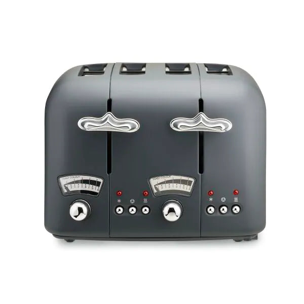 DeLonghi Argento 4 Slice Silva Grey Toaster | CT04GY