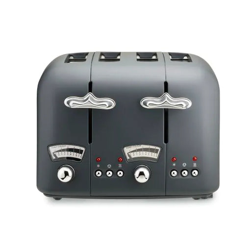 DeLonghi Argento 4 Slice Silva Grey Toaster | CT04GY - Peter Murphy Lighting & Electrical Ltd