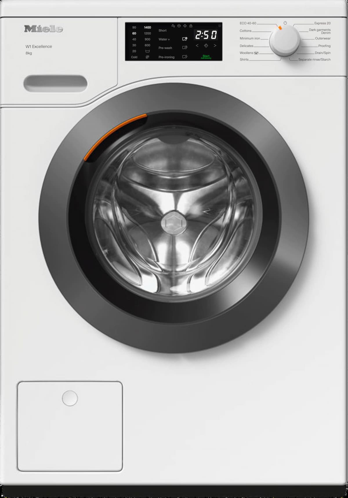 Miele, 8Kg, 1400 Spin, Washing Machine, White | WED025WCS