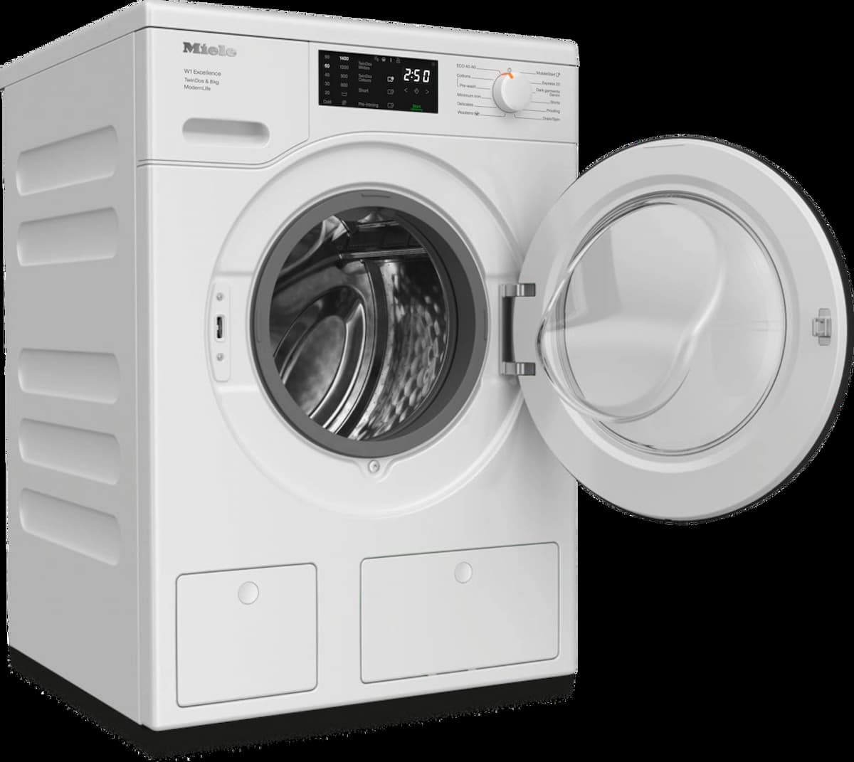 Miele 8kg 1400 spin washing machine. | WED 665 WCS