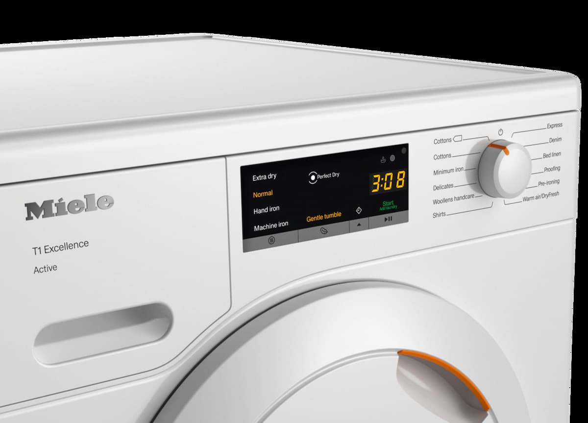 T1 heat-pump dryer: with A++ and outstanding Miele quality TEA225WP