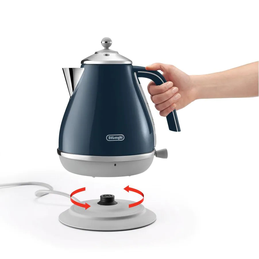 Delonghi, Icona Capitals Blue Kettle | KBOC3001.BL - Peter Murphy Lighting & Electrical Ltd