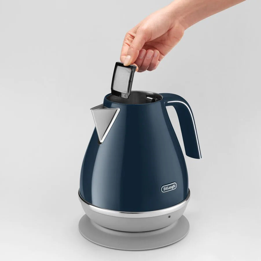 Delonghi, Icona Capitals Blue Kettle | KBOC3001.BL - Peter Murphy Lighting & Electrical Ltd